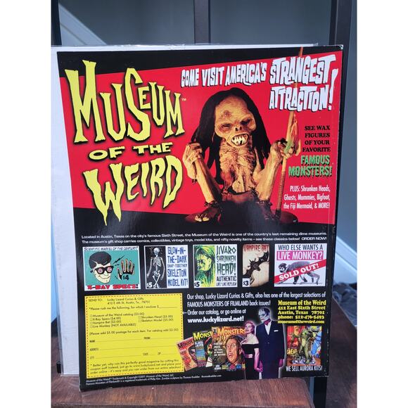 Famous Monsters Of Filmland #255 (2011) Harry Potter Lovecraft Pickman's Model - Picture 6 of 6